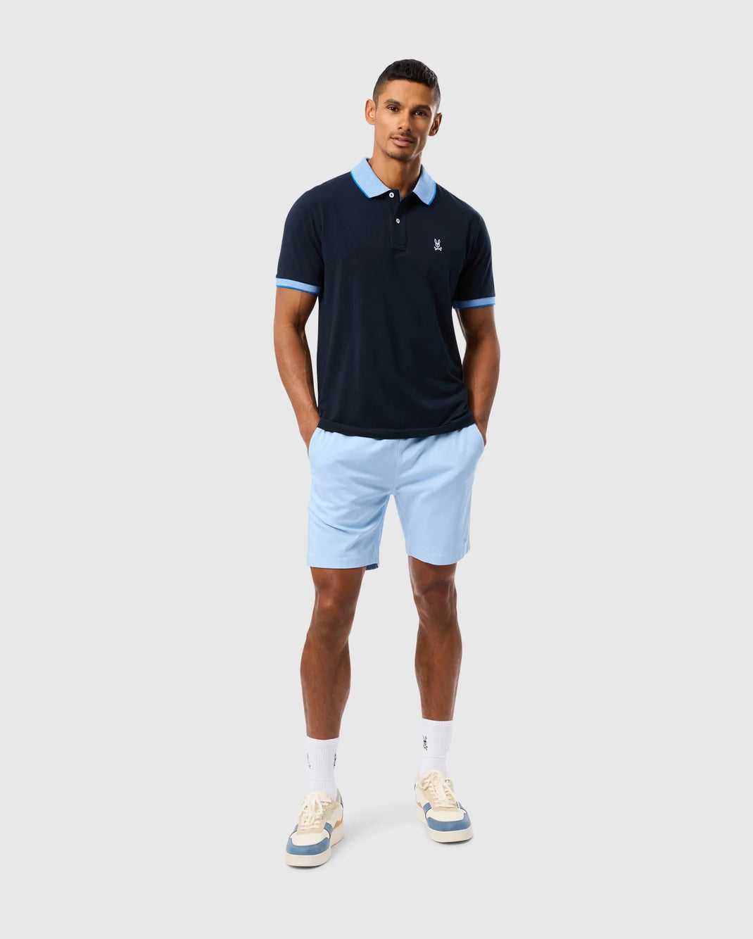 Polos Psycho Bunny Northlake Jersey Polo Bleu Marine Homme | UZJ-42349499